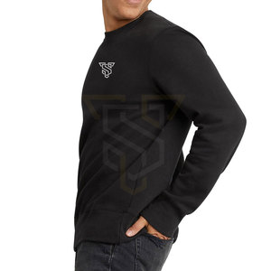 เสื้อสเวตเชิ้ตผ้าฝ้ายผสมสีพื้น ราคาถูก เสื้อสเวตเชิ้ตผู้ชาย น้ำหนักเบา - Product Image 2