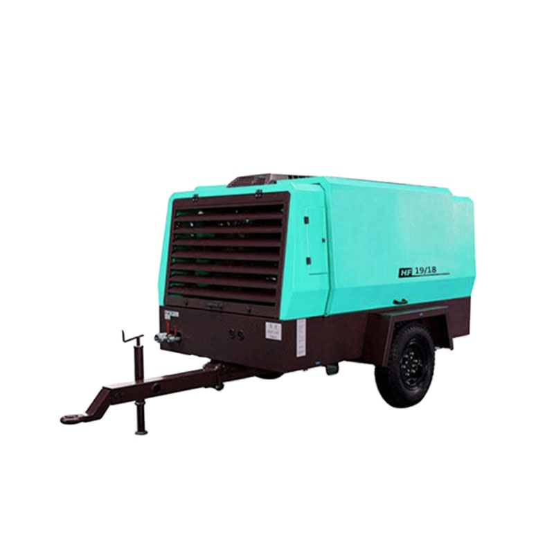 HF Series Mobile industrial diesel screw type air compressor factory price for sale