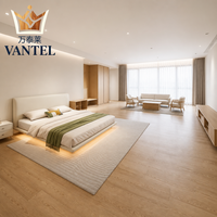 Moderne Luxus-Hotelmöbel Maßgefertigtes Schlafzimmer-Set Kingsize-Bett Nachttisch und Kommode für Hotelgästezimmer