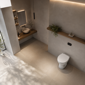 Two Piece Ceramic Toilet with Cyclone Flushing Floor Mounted P-<b>Trap</b> Easy Clean - Product Image 2