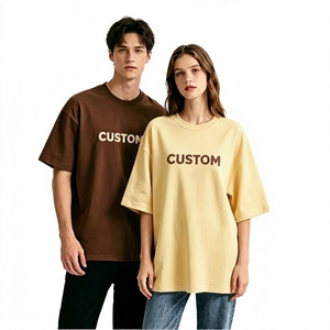 T-shirts O-College de haute qualité pour femmes et hommes, coupe ample, manches régulières, col rond, polyester/coton, respirant, 300 GSM - Product Image 6