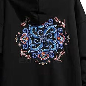 Sudadera con Capucha de Invierno, Elegante y a la Moda, Bordada, Sólida, 2026, Hecha a Medida, 100% Algodón, Felpa, Ecológica, Transpirable, de Secado Rápido - Product Image 5