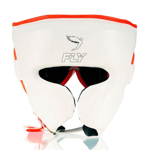 Latest Stylish White Orange Fly <b>Boxing</b> Training <b>Set</b> High Quality Genuine Leather Personalized Custom Kickboxing Muay Thai <b>Set</b> - Product Image 3