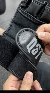QST Professional MMA Gloves PU Leather Boxing Gloves Training And Martial Arts Gloves with <b>velcro</b> closing custom logo - Product Image 4