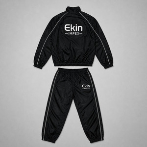 Custom Men Nylon Tracksuit <b>Set</b> Waterproof Windbreaker Jacket Jogger Pants <b>Set</b> - Product Image 4