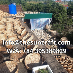 Refined Seagrass Tray Hand-Finished Storage <b>Basket</b> For Upscale <b>Bathroom</b> Amenities And Plush Towels - Product Image 6