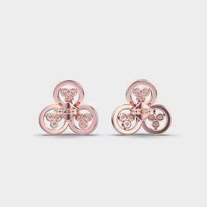 New Luxury Manufactured Moissanite Diamond <b>Earrings</b> for Women Certified Brilliant Round Cut Sustainable Fine Available For Sale - Product Image 3