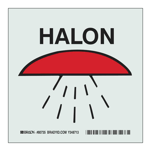 Panneau de signalisation de sécurité photoluminescent BradyGlo pour l'emplacement de l'extincteur, en PVC - Product Image 1