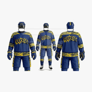 Maillots et ensembles de hockey sur glace de qualité supérieure, fabrication en usine, prix de gros, uniforme de hockey sur glace, logo personnalisé - Product Image 1