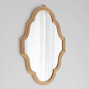 Brand New Luxury Home Decor Rattan Wall <b>Mirrors</b> Big Bling <b>Mirror</b> With <b>Curvy</b> Edge for Living Room Decoration - Product Image 2