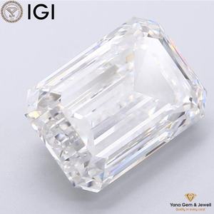 Diamante Cultivado en Laboratorio CVD de Alta Calidad, Corte Esmeralda de 10.02 Quilates, 14.75 mm, Color E, Claridad VVS2, Certificado IGI - Product Image 3