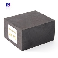 Briques réfractaires de carbone de magnésium de magnésie noire de tailles personnalisées de la Chine pour la doublure en acier de louche et le four à arc électrique
