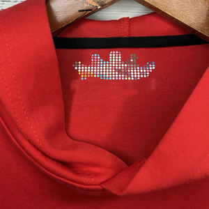 Sudadera con Capucha Essentials Skull 100% Algodón, Felpa Francesa, con Cristales de Imitación, Ropa Casual, Talla Grande, Sudadera con Capucha Brillante de Marca - Product Image 3