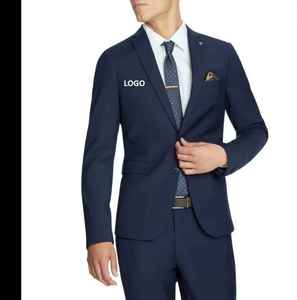 Blazer décontracté de haute qualité en tissus personnalisables pour homme, costume formel à simple boutonnage pour affaires et banquets - Product Image 5
