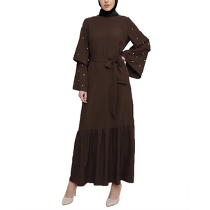 Abaya élégante pour femmes, vêtement islamique long, coupe ample, manches longues, robe musulmane modeste, idéale pour le quotidien et la prière - Product Image 1