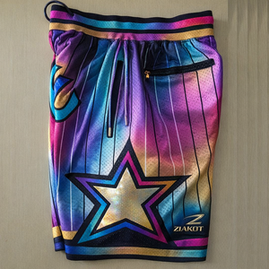 Shorts de basketball classiques pour hommes avec 4 poches, imprimés, respirants et personnalisables, modèle 1000 City - Product Image 5