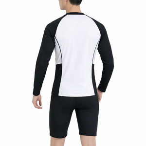 Maillots de bain de compression deux pièces sur mesure de haute qualité pour hommes athlètes, légers, pour la plage et les sports nautiques - Product Image 3
