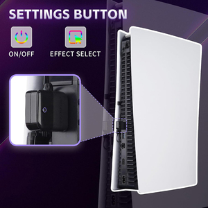 <b>For</b> PS5 Digital & Disc Edition Console RGB LED Logo <b>Light</b> Kit with 7 Colors and 40 Lighting Effects - Product Image 5