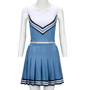 Ensemble d'uniformes de cheerleading personnalisables pour femmes, vente en gros à bas prix, durables et élégants avec votre propre logo - Product Image 1