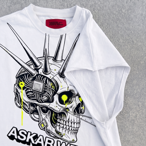 Camisetas Personalizadas sin Mangas, Estampadas, Oversize, de Algodón Orgánico Sostenible, Estilo Urbano, Moda Urbana, Camiseta Corta - Product Image 2