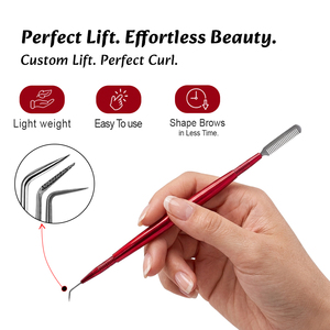 Outils de rehaussement de cils noirs en acier inoxydable de haute qualité, applicateurs personnalisés avec logo, marque privée par Bahasa Pro - Product Image 6