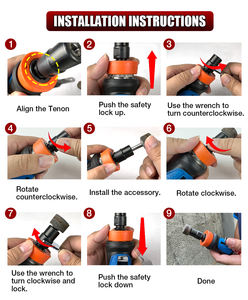 เครื่องเจียรลม LEMATEC LE-G447L ขนาด 1/4 นิ้ว ผลิตในไต้หวัน น้ำหนักเบา ปรับความเร็วได้ 25,000 รอบต่อนาที พร้อมระบบล็อค สำหรับงาน DIY และงานอุตสาหกรรม - Product Image 6