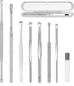 Kit de nettoyage d'oreilles haut de gamme avec curettes et étui de voyage – Ensemble durable et sûr pour une hygiène profonde et des soins personnels - Product Image 1