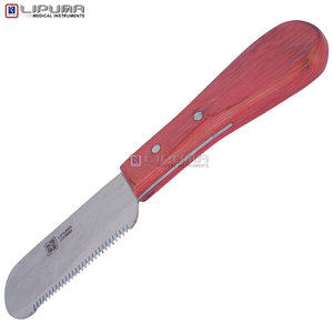 LIPUMA EDGELINE Ensemble de couteaux et peignes à sabots Rouge Lame en acier inoxydable J2 avec manche en bois Outil professionnel pour fermeurs et vétérinaires pour le soin des sabots - Product Image 2