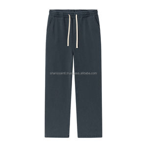 2024 haute qualité Stock lourd poids coton pantalons de survêtement personnalisé automne hiver Joggers pantalon de survêtement plaine survêtement polaire pantalons de survêtement - Product Image 4