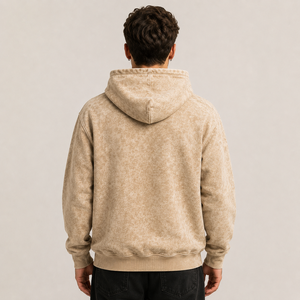 Sweat à capuche vintage premium pour homme, coupe oversize, en coton épais, streetwear, broderie personnalisée, pull décontracté, vente en gros - Product Image 3