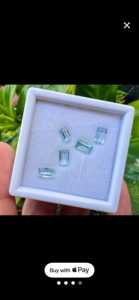 Piedras Preciosas de Aguamarina Natural, Corte Baguette, Color Azul, Sueltas, para Joyería, Anillos, Colgantes, Alta Claridad, Calidad Certificada IGI, Ligeras - Product Image 5