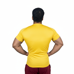 เสื้อแรชการ์ดผู้ชายคุณภาพสูง เป็นมิตรกับสิ่งแวดล้อม ระบายอากาศได้ดี ผลิตจากโพลีเอสเตอร์ 100% ปรับแต่งได้ สำหรับออกกำลังกาย แขนสั้น - Product Image 3