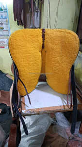 Sillín de cuero real americano para montar a caballo ligero hecho a mano Western Pleasure Trail Riding Saddle Tack Set a granel - Product Image 6