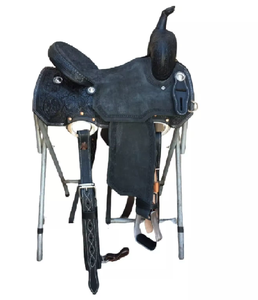 Selle de cheval western en cuir de qualité supérieure, faite à la main, avec arceau en bois |   Selle d'équitation de style anglais |   Équipement équestre de haute qualité - Product Image 3