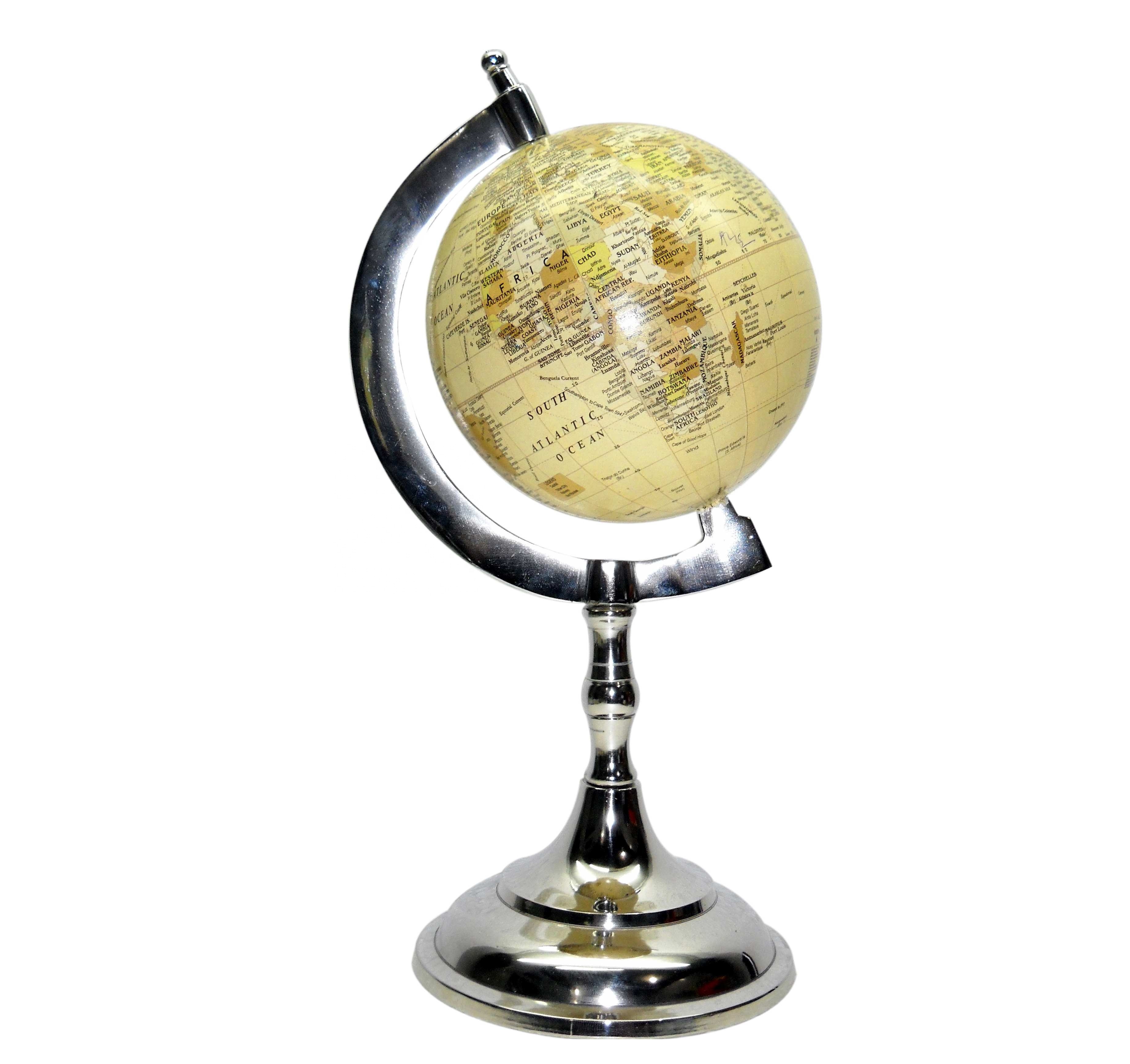 New Design Natural Rotating PVC World Globe For Home Decoration