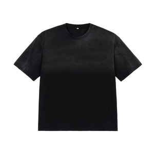 เสื้อยืดเปล่าผ้าฝ้ายแท้ 100% ขายส่ง เสื้อยืดแฟชั่นโอเวอร์ไซส์ผ้าฝ้ายหนา รับผลิตเสื้อยืดแบบ OEM ODM แบรนด์ส่วนตัว ผู้ผลิตและผู้จัดจำหน่าย - Product Image 5