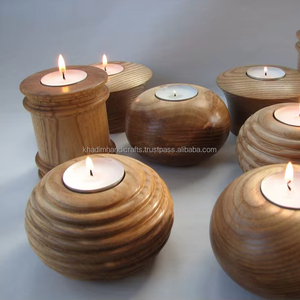 Soporte de luz en T de resina y madera hecho a mano de alta calidad para decoración del hogar y propósito de iluminación de festivales - Product Image 1