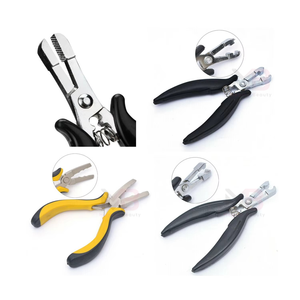 Pinzas para Extensiones de Cabello de Acero Inoxidable con Microperlas, Pinzas para Extensiones de Cabello Humano, Pinzas con Dientes para Extensiones de Cabello - Product Image 6