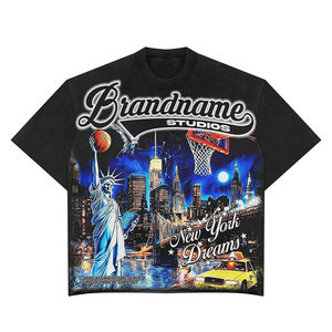 เสื้อยืดพรีเมียมผ้าฝ้าย 100% เนื้อหนาสำหรับผู้ชาย พิมพ์ลายกราฟิกตามสั่ง ทรงโอเวอร์ไซส์ สไตล์สตรีทแวร์ลำลอง เป็นมิตรกับสิ่งแวดล้อม ระบายอากาศได้ดี - Product Image 4