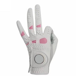 Gants de golf sportifs en peau de mouton antidérapants de haute qualité avec logo personnalisé Punchin Sports pour homme, main droite, fermeture auto-agrippante main gauche - Product Image 5