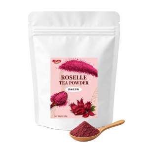 Poudre de thé Roselle KEI FU 100g Certifiée HALAL/HACCP/ISO 22000 Rose pour Bubble Tea, Thé au Lait et Garnitures - Product Image 1