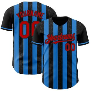 Wholesale Custom 100% Polyester Printed Baseball Jersey Breathable Full Button Short Sleeve All Seasons Uniform - Product Image 5