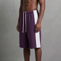 Article tendance du moment : Shorts pour hommes Street Wear, vêtements décontractés d'été, respirants, 100% coton, avec empiècements latéraux.