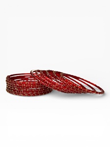 Glass <b>Red</b> color bangles Traditional bangles Indian bangles Colored bangles Bridal bangles Ethnic jewelry Handmade bangles - Product Image 3