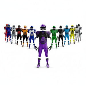 Custom Clothing Mesh American Football Uniform Jersey Pants Set Custom Teamwear Name Number Printed Competition OEM Kit - Product Image 1