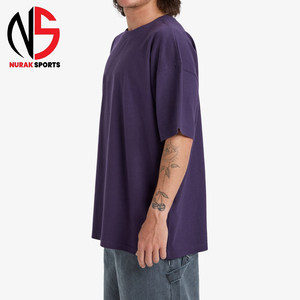 En Stock, Camiseta Larga Holgada de Algodón 100% para Hombre, Cómoda, Transpirable, de Secado Rápido, Talla Personalizada en NURAK en 2026 - Product Image 2