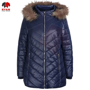Chaqueta Larga Acolchada Transpirable con Cremallera para Mujer, Personalizable en Color y Tallas Grandes, con Diseño Personalizado - Product Image 1