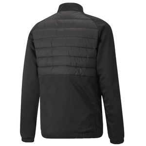 เสื้อแจ็คเก็ตผู้ชายแบบสลิมฟิต ซิปเต็มตัว สำหรับใส่ในฤดูใบไม้ร่วง อุ่นสบายด้วยไส้ขนเป็ดด้านหน้า แขนเสื้อแบบซอฟต์เชลล์ เหมาะสำหรับขี่ม้า - Product Image 2