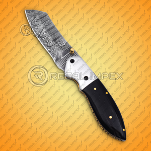 Handmade Carbon Steel Folding Knife Wood OEM Industrial Grade EDC <b>Tool</b> 7.5" Pocket <b>Camping</b> Carving Gift Father Regal Impex - Product Image 5