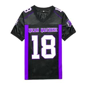 Maillot de football américain personnalisé en mesh, col en V, manches courtes, uniforme d'équipe, impression de numéro, vente en gros - Product Image 4